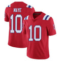 Parkc NE.Patriots #10 Drake Maye Player Red Vapor Untouchable Home Game Stitched Jerseys