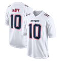 Parkc NE.Patriots #10 Drake Maye Player White Fashion Limited Home Game Stitched Jerseys