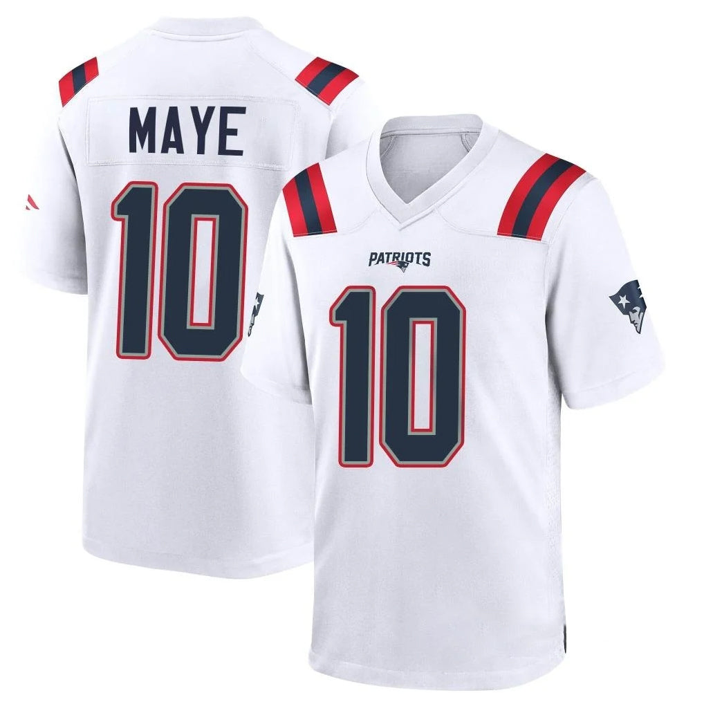 Parkc NE.Patriots #10 Drake Maye Player White Home Game Stitched Jerseys