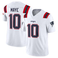 Parkc NE.Patriots #10 Drake Maye Player White Limited Vapor F.U.S.E. Home Game Stitched Jerseys