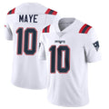 Parkc NE.Patriots #10 Drake Maye Player White Vapor Untouchable Home Game Stitched Jerseys