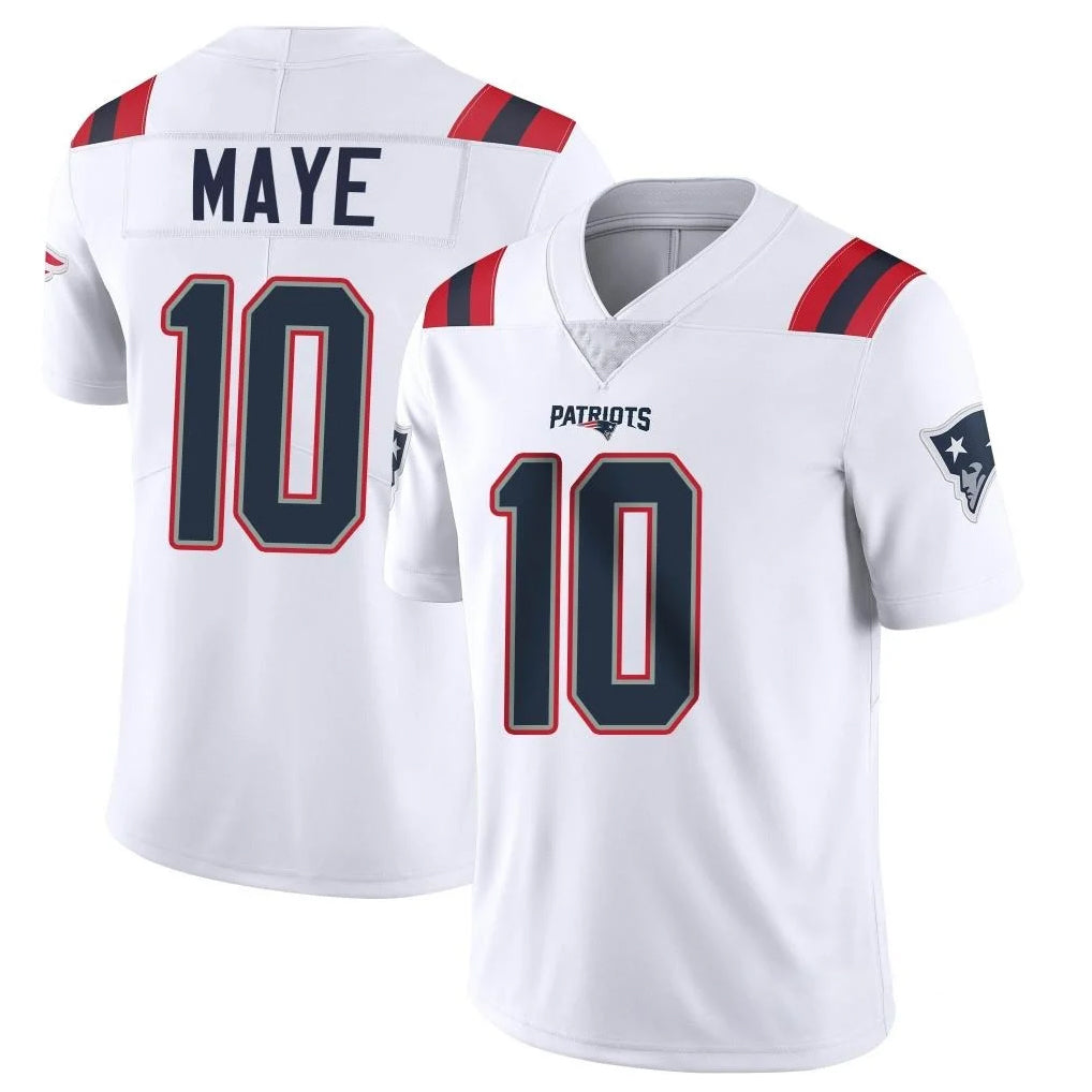 Parkc NE.Patriots #10 Drake Maye Player White Vapor Untouchable Home Game Stitched Jerseys