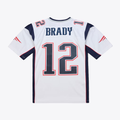 Parkc NE.Patriots  #12 Tom Brady Mitchell & Ness White 2000 Legacy Replica Jersey Stitched Puhic Game Jerseys