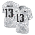 Parkc NE.Patriots #13 Mack Hollins Player Arctic Camo Salute To Service Limited Game Stitched Jerseys