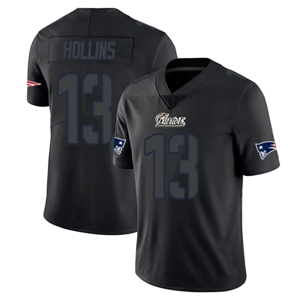 Parkc NE.Patriots #13 Mack Hollins Player Black Impact LImited Home Game Stitched Jerseys