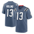 Parkc NE.Patriots #13 Mack Hollins Player Blue Rivalries Collection Home Game Stitched Jerseys