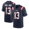 Parkc NE.Patriots #13 Mack Hollins Player Navy Home Game Stitched Jerseys