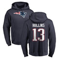 Parkc NE.Patriots #13 Mack Hollins Player Navy LOGO Pullover Hoodies Home Game Stitched Jerseys