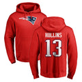 Parkc NE.Patriots #13 Mack Hollins Player Red LOGO Pullover Hoodies Home Game Stitched Jerseys