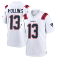 Parkc NE.Patriots #13 Mack Hollins Player White Home Game Stitched Jerseys