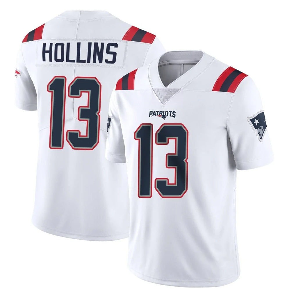 Parkc NE.Patriots #13 Mack Hollins Player White Vapor Untouchable Home Game Stitched Jerseys
