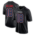 Parkc NE.Patriots #18 Kyle Williams Player Carbon Fashion Limited Home Game Stitched Jerseys