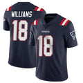 Parkc NE.Patriots #18 Kyle Williams Player Navy Vapor Untouchable Home Game Stitched Jerseys