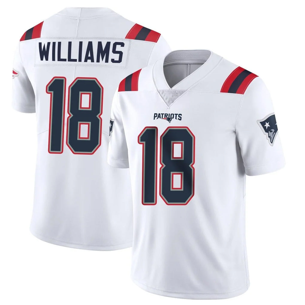 Parkc NE.Patriots #18 Kyle Williams Player White Vapor Untouchable Home Game Stitched Jerseys