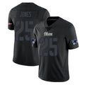 Parkc NE.Patriots #25 Marcus Jones Player Black Impact LImited Home Game Stitched Jerseys