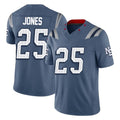 Parkc NE.Patriots #25 Marcus Jones Player Blue Limited Rivalries Collection Home Game Stitched Jerseys