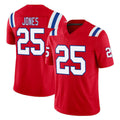 Parkc NE.Patriots #25 Marcus Jones Player Red Limited Vapor F.U.S.E. Home Game Stitched Jerseys