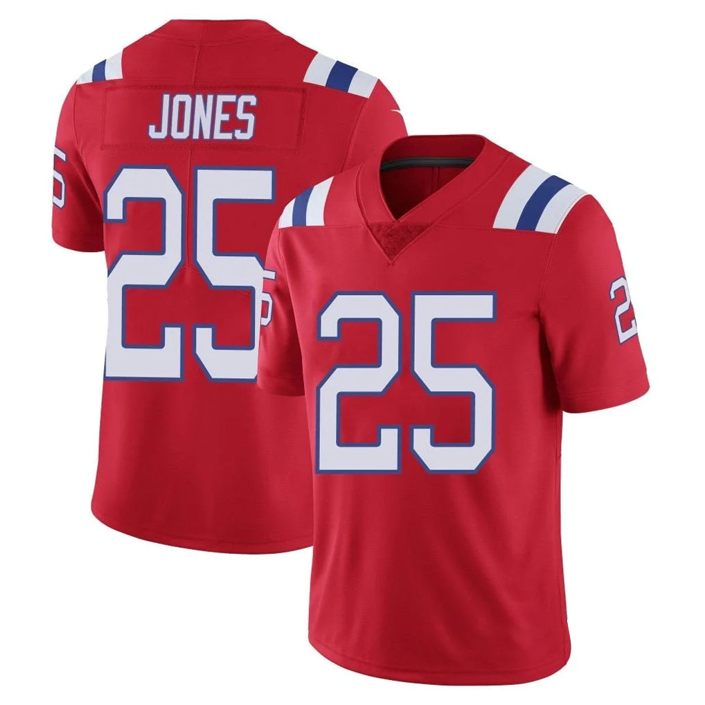 Parkc NE.Patriots #25 Marcus Jones Player Red Vapor Untouchable Home Game Stitched Jerseys