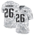 Parkc NE.Patriots #26 Hassan Haskins Player Arctic Camo Salute To Service Limited Game Stitched Jerseys