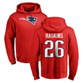 Parkc NE.Patriots #26 Hassan Haskins Player Red LOGO Pullover Hoodies Home Game Stitched Jerseys