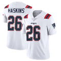 Parkc NE.Patriots #26 Hassan Haskins Player White Vapor Untouchable Home Game Stitched Jerseys