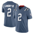 Parkc NE.Patriots #2 Harold Landry III Player Blue Limited Rivalries Collection Home Game Stitched Jerseys