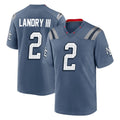 Parkc NE.Patriots #2 Harold Landry III Player Blue Rivalries Collection Home Game Stitched Jerseys