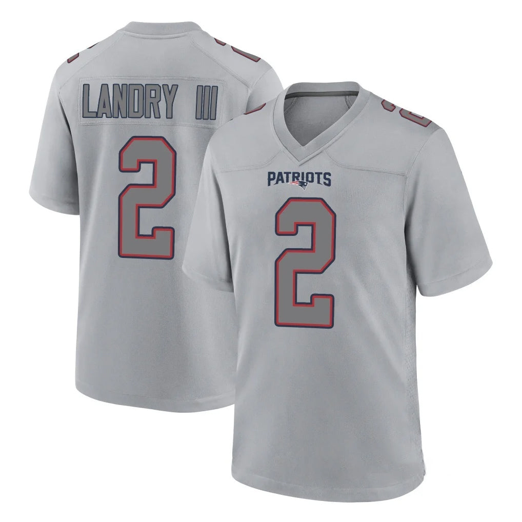 Parkc NE.Patriots #2 Harold Landry III Player Gray Fashion Limited Home Game Stitched Jerseys