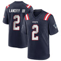 Parkc NE.Patriots #2 Harold Landry III Player Navy Home Game Stitched Jerseys