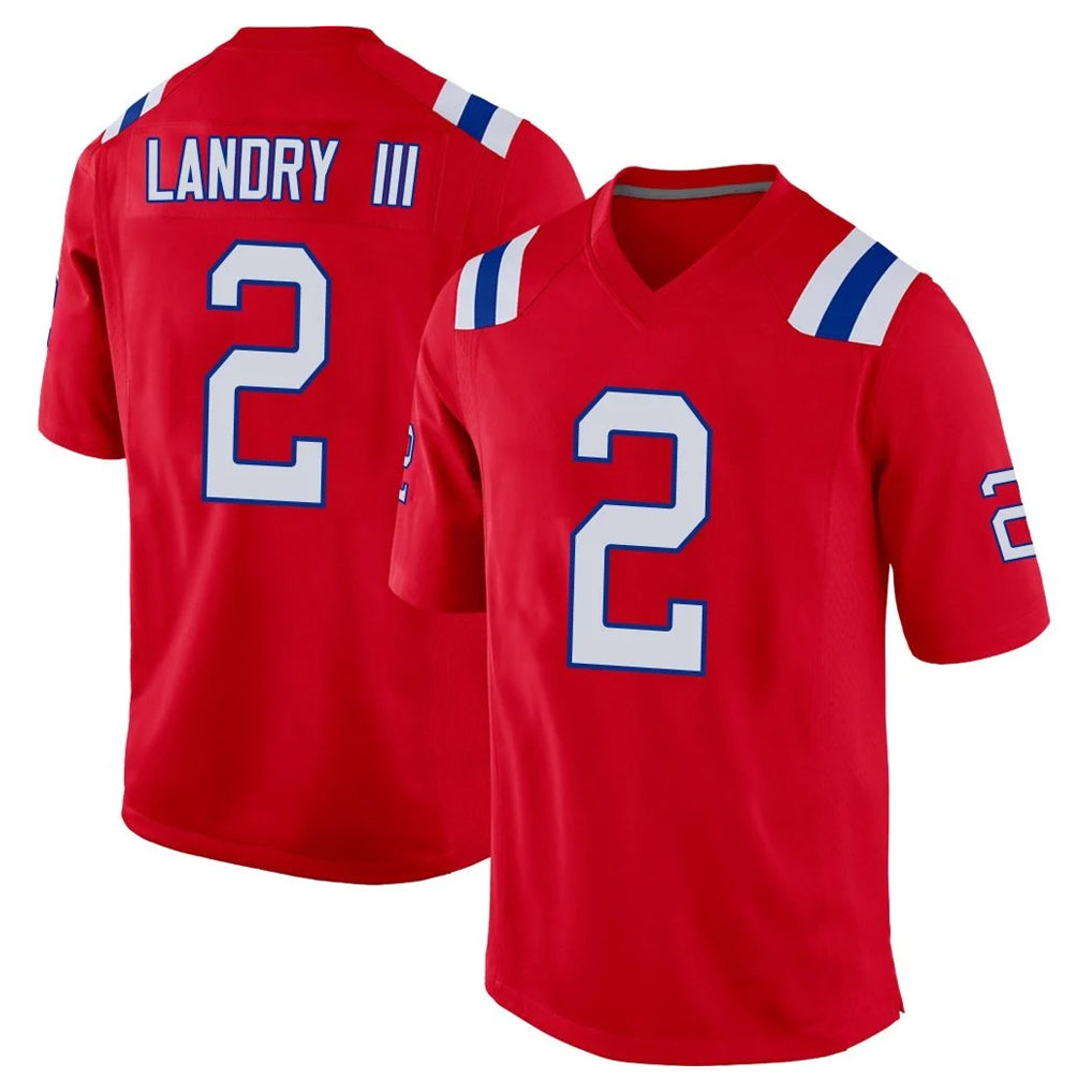 Parkc NE.Patriots #2 Harold Landry III Player Red Home Game Stitched Jerseys