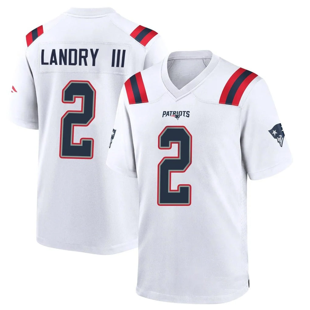 Parkc NE.Patriots #2 Harold Landry III Player White Home Game Stitched Jerseys