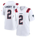 Parkc NE.Patriots #2 Harold Landry III Player White Home Game Stitched Jerseys