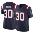 Parkc NE.Patriots #30 Jam Miller Player Navy Limited Vapor F.U.S.E. Home Game Stitched Jerseys