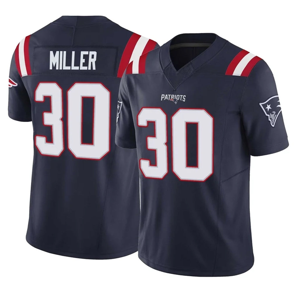 Parkc NE.Patriots #30 Jam Miller Player Navy Limited Vapor F.U.S.E. Home Game Stitched Jerseys