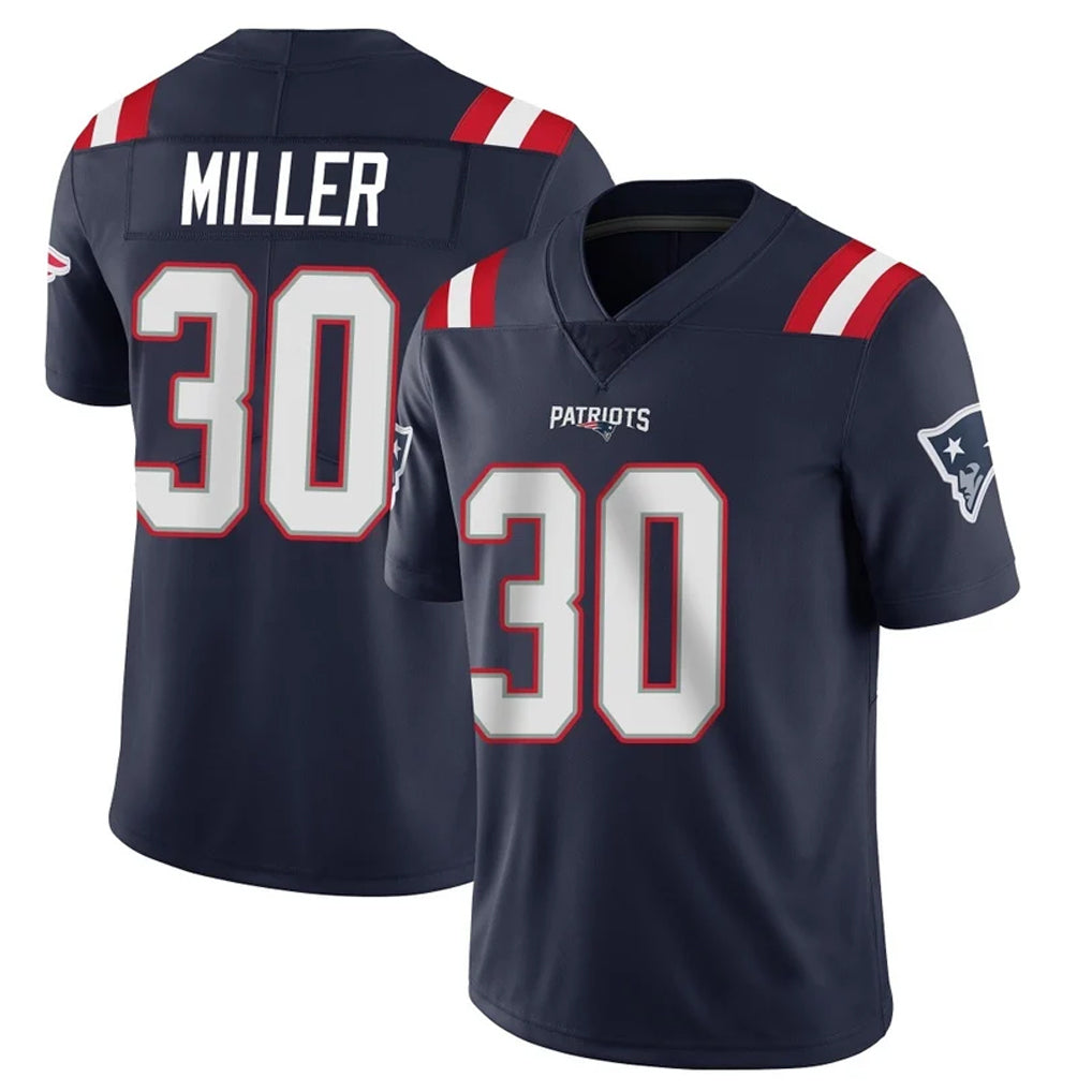 Parkc NE.Patriots #30 Jam Miller Player Navy Vapor Untouchable Home Game Stitched Jerseys