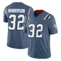 Parkc NE.Patriots #32 TreVeyon Henderson Player Blue Limited Rivalries Collection Home Game Stitched Jerseys