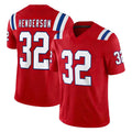 Parkc NE.Patriots #32 TreVeyon Henderson Player Red Limited Vapor F.U.S.E. Home Game Stitched Jerseys