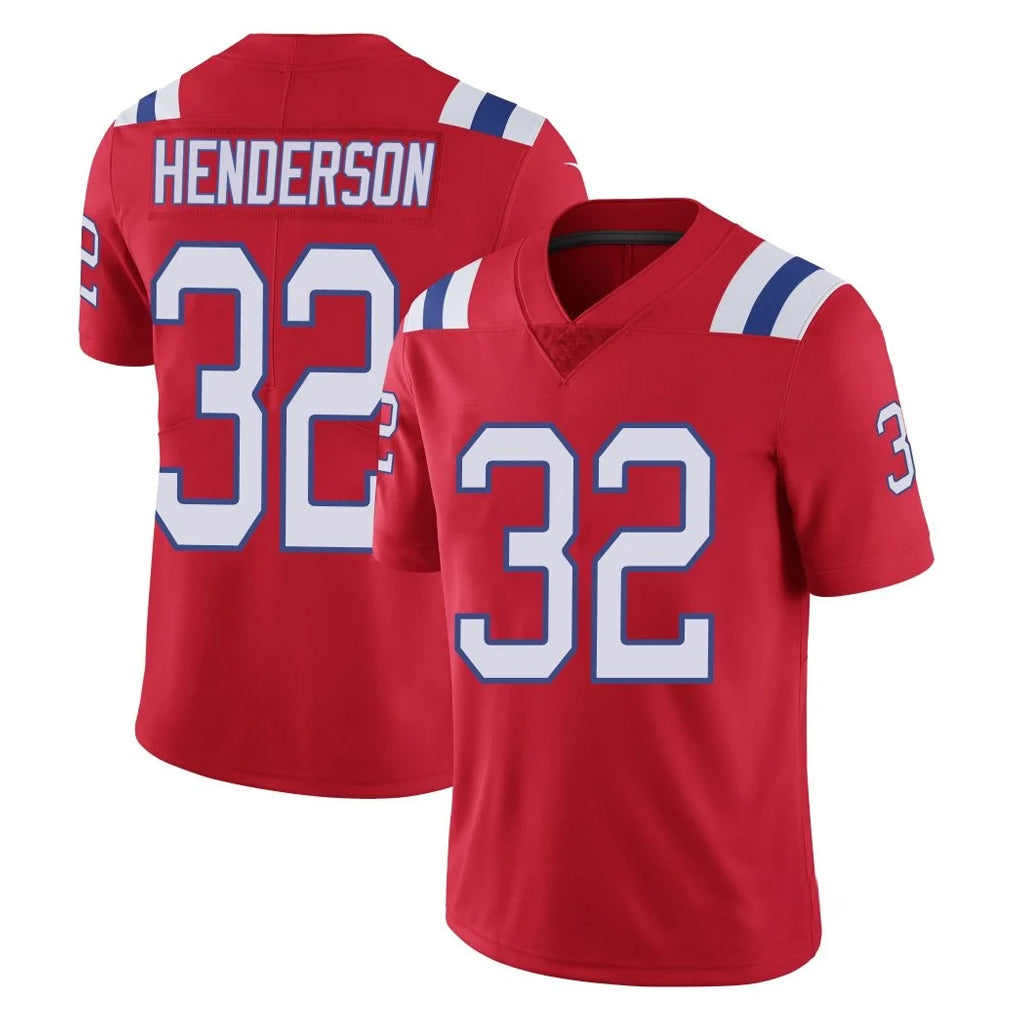Parkc NE.Patriots #32 TreVeyon Henderson Player Red Vapor Untouchable Home Game Stitched Jerseys