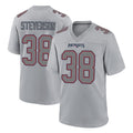 Parkc NE.Patriots #38 Rhamondre Stevenson Player Gray Fashion Limited Home Game Stitched Jerseys