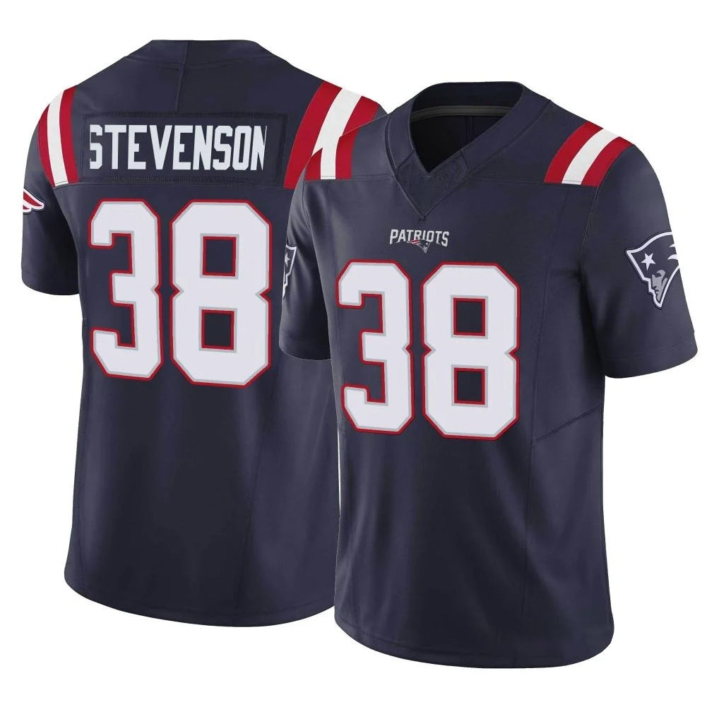 Parkc NE.Patriots #38 Rhamondre Stevenson Player Navy Limited Vapor F.U.S.E. Home Game Stitched Jerseys