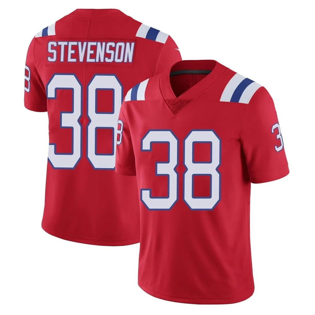 Parkc NE.Patriots #38 Rhamondre Stevenson Player Red Vapor Untouchable Home Game Stitched Jerseys