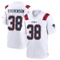 Parkc NE.Patriots #38 Rhamondre Stevenson Player White Home Game Stitched Jerseys