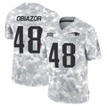 Parkc NE.Patriots #48 Namdi Obiazor Player Arctic Camo Salute To Service Limited Game Stitched Jerseys