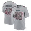 Parkc NE.Patriots #48 Namdi Obiazor Player Gray Fashion Limited Home Game Stitched Jerseys