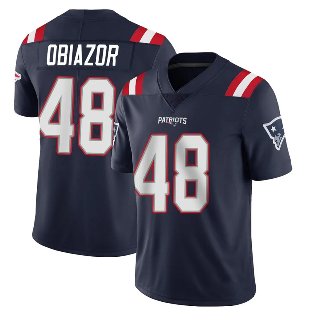 Parkc NE.Patriots #48 Namdi Obiazor Player Navy Vapor Untouchable Home Game Stitched Jerseys