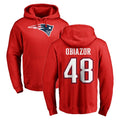 Parkc NE.Patriots #48 Namdi Obiazor Player Red LOGO Pullover Hoodies Home Game Stitched Jerseys