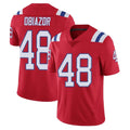Parkc NE.Patriots #48 Namdi Obiazor Player Red Vapor Untouchable Home Game Stitched Jerseys