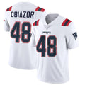 Parkc NE.Patriots #48 Namdi Obiazor Player White Vapor Untouchable Home Game Stitched Jerseys