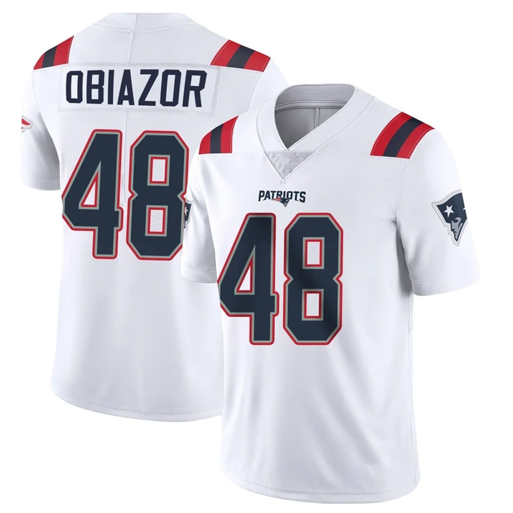 Parkc NE.Patriots #48 Namdi Obiazor Player White Vapor Untouchable Home Game Stitched Jerseys