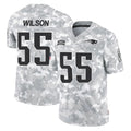 Parkc NE.Patriots #55 Jared Wilson Player Arctic Camo Salute To Service Limited Game Stitched Jerseys